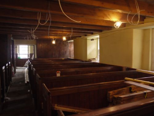 East Chrch, Cromarty North Aisle Pews reinstated